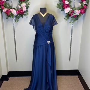 Size 12, Jade by Jasmine, Stunning Blue/ Bordeaux color, Store Sample, Sale